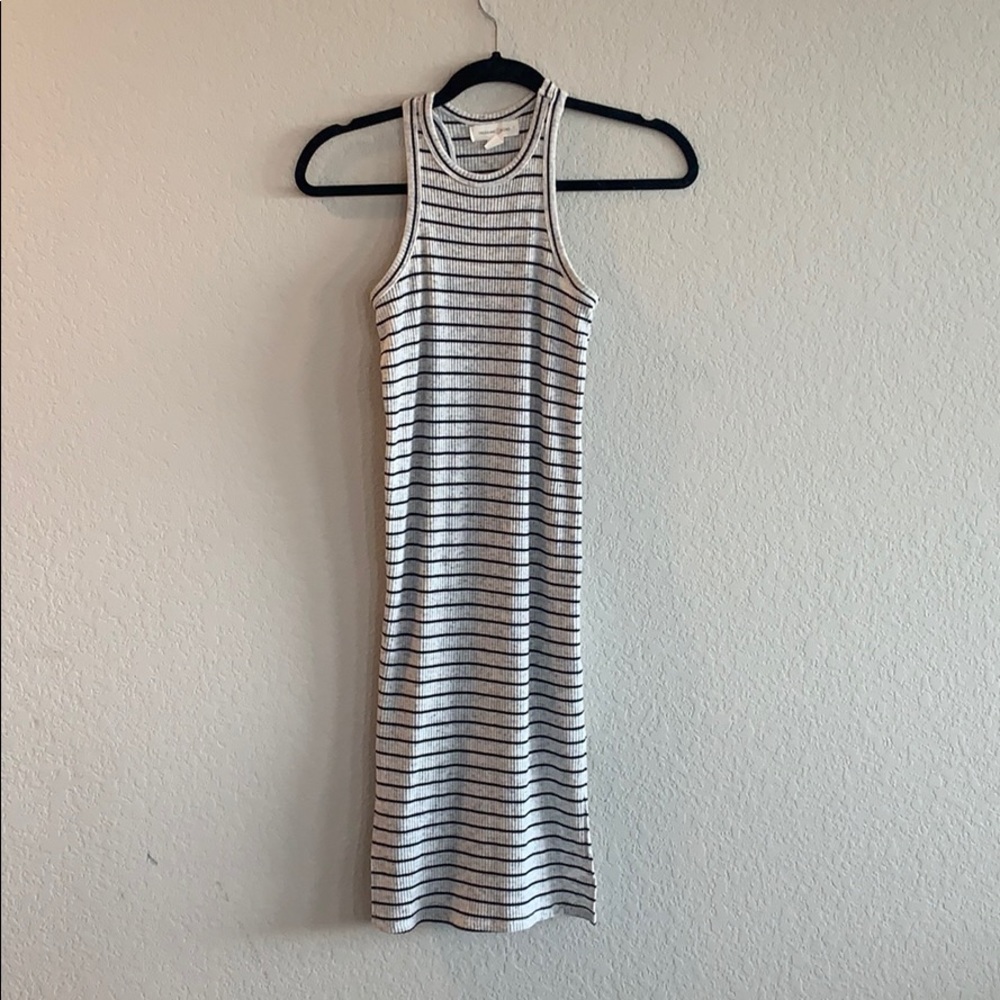 Striped midi dress